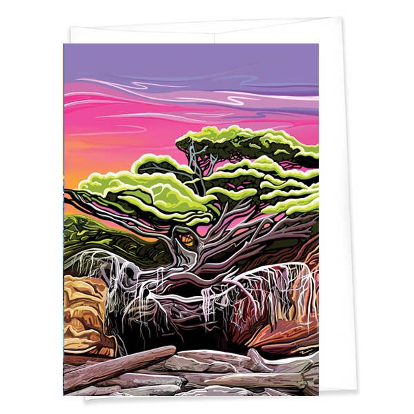 Linda Sholberg Art Card Tree of Life -  Kalalock, Washington Coast (5x7/A7)