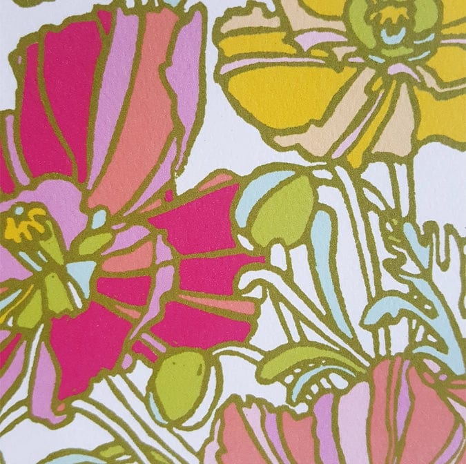 Little Green Boxed Card Set Icelandic Poppy Botanical Blank Notecard Set of 8