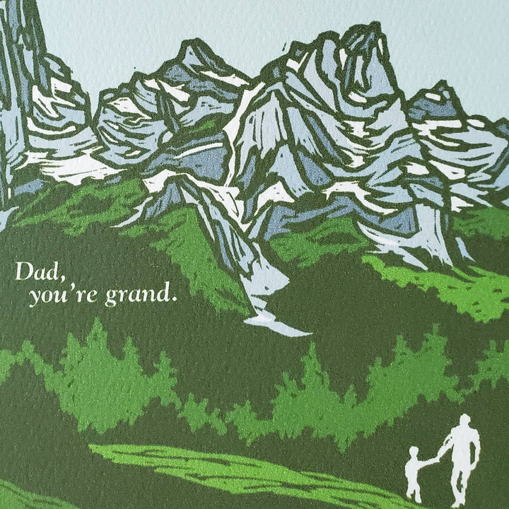 Little Green Card Dad You're Grand Father's Day Greeting Card