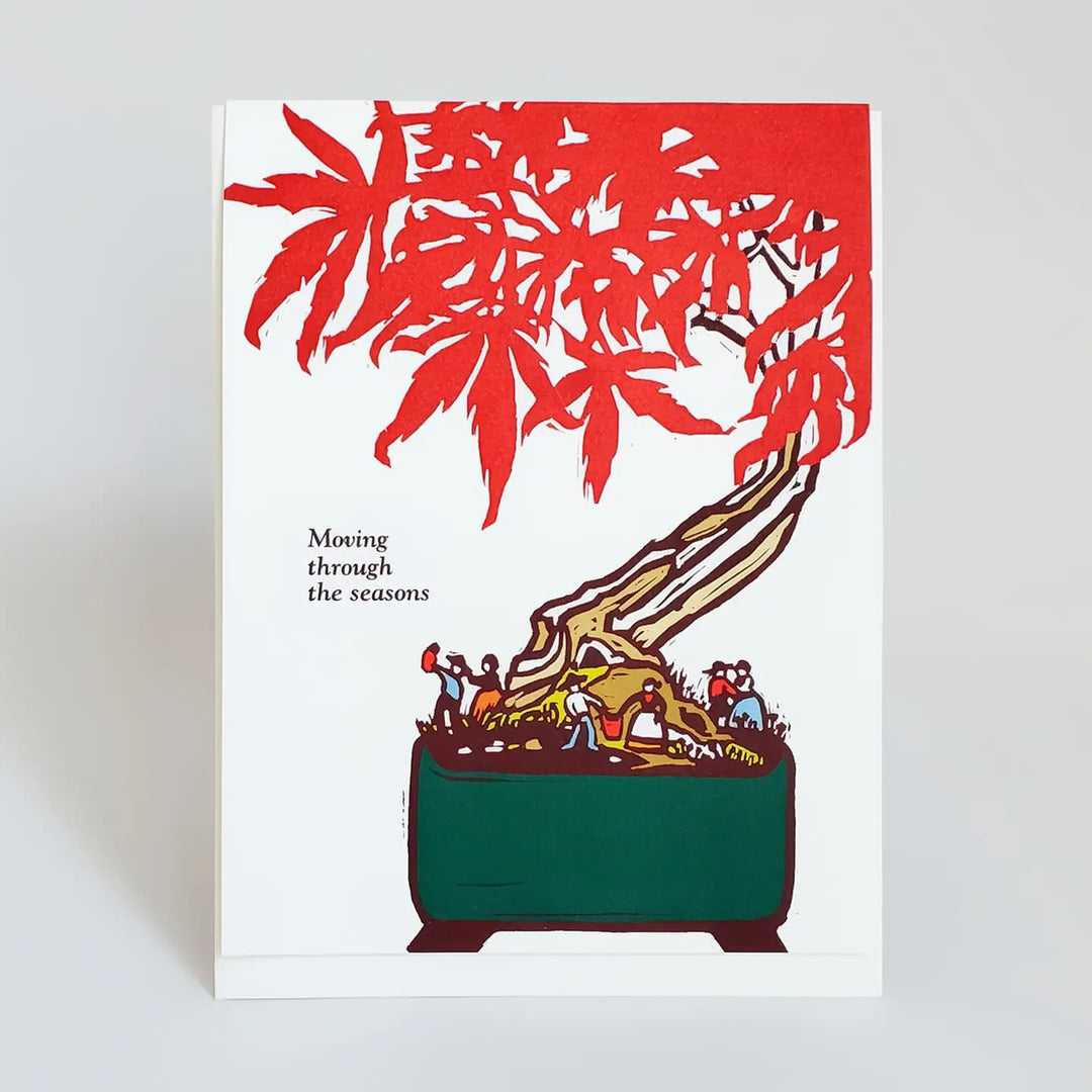 Little Green Cards Japanese Maple Anniversary Love Greeting Card