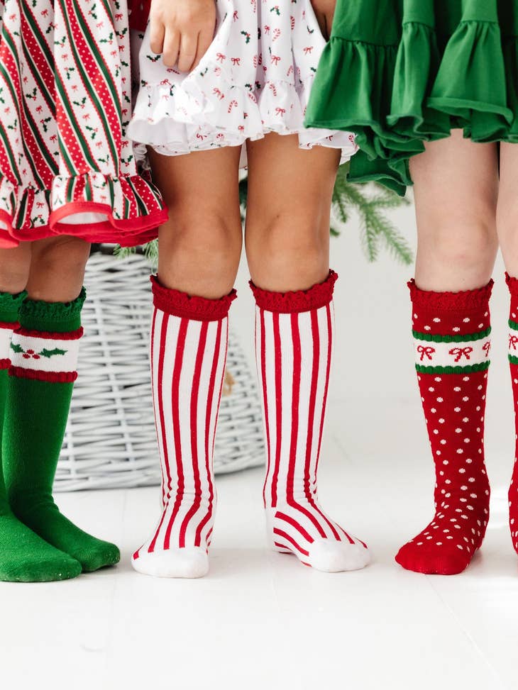 Little Stocking Co. Baby & Toddler Socks & Tights Classic Christmas Knee High Socks 3-Pack