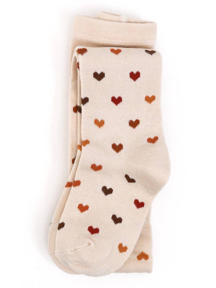 Little Stocking Co. Baby & Toddler Socks & Tights Harvest Hearts Knit Tights