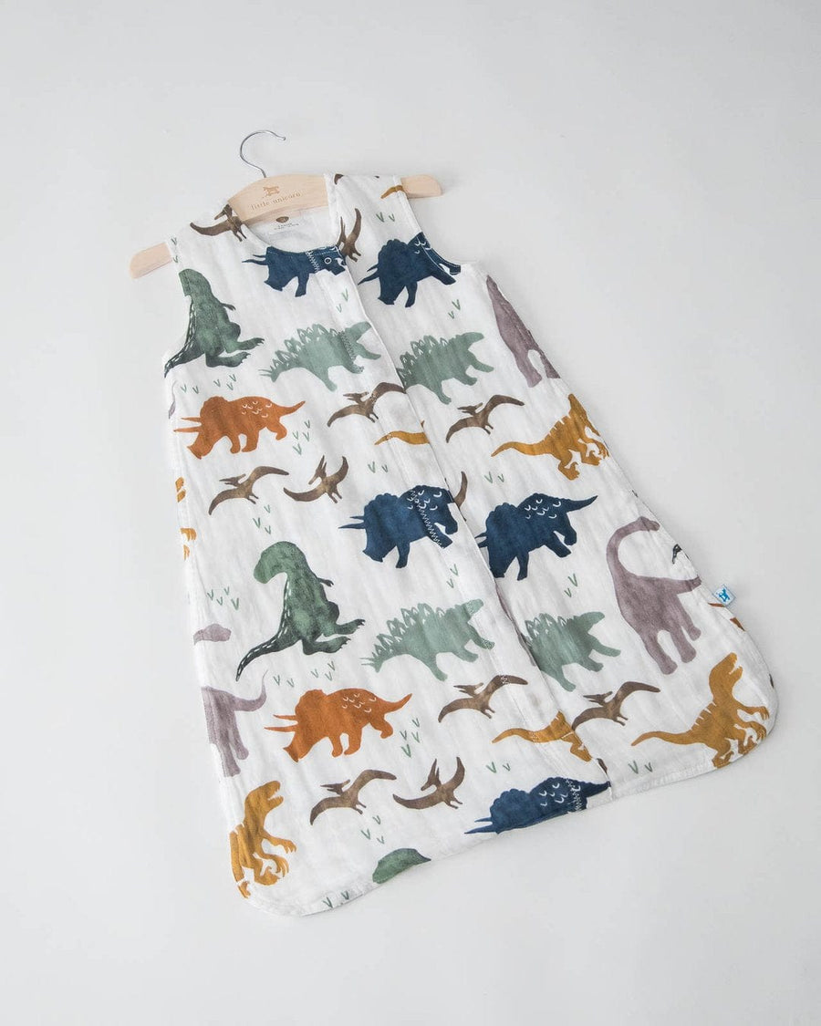 Little Unicorn Sleeping Cotton Muslin Sleep Bag - Dino Friends