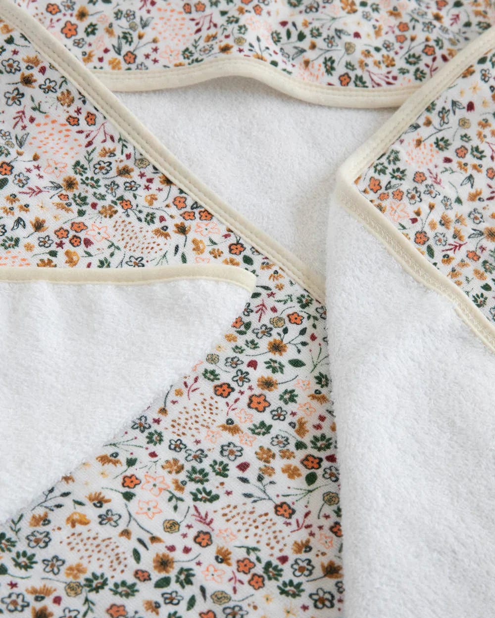 Little Unicorn Towel Cotton Hooded Towel & Wash Cloth Set - Pressed Petals
