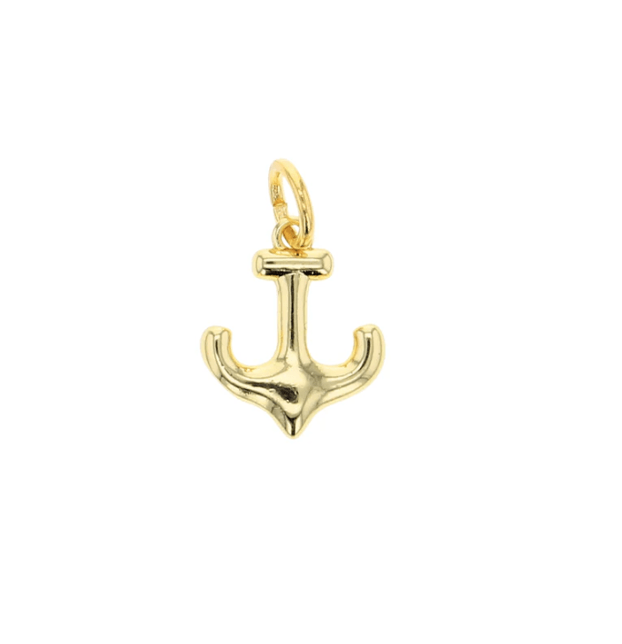 Lotus Jewelry Studio Fashion Anchor Gold Charm