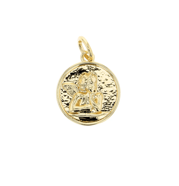 Lotus Jewelry Studio Fashion Angel Medallion Charm