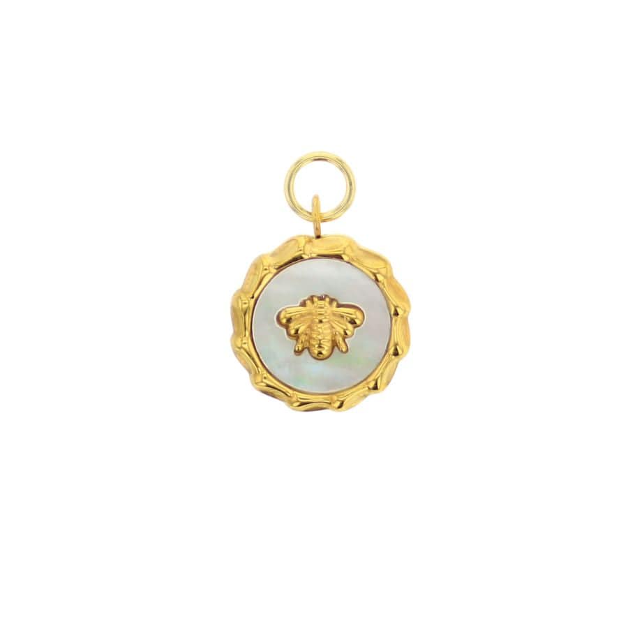 Lotus Jewelry Studio Fashion Bee Medallion Charm