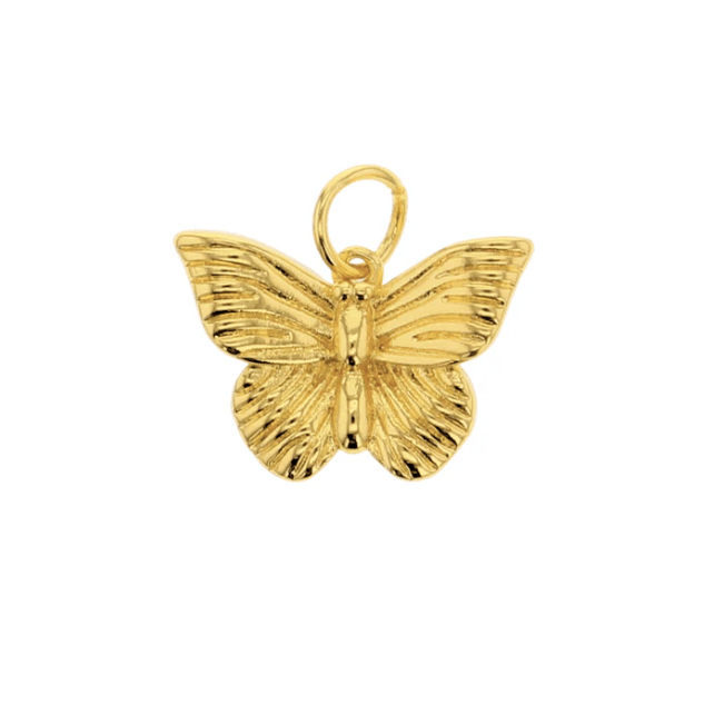 Lotus Jewelry Studio Fashion Butterfly Gold Charm