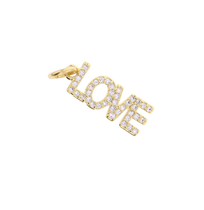 Lotus Jewelry Studio Fashion CZ Love Charm