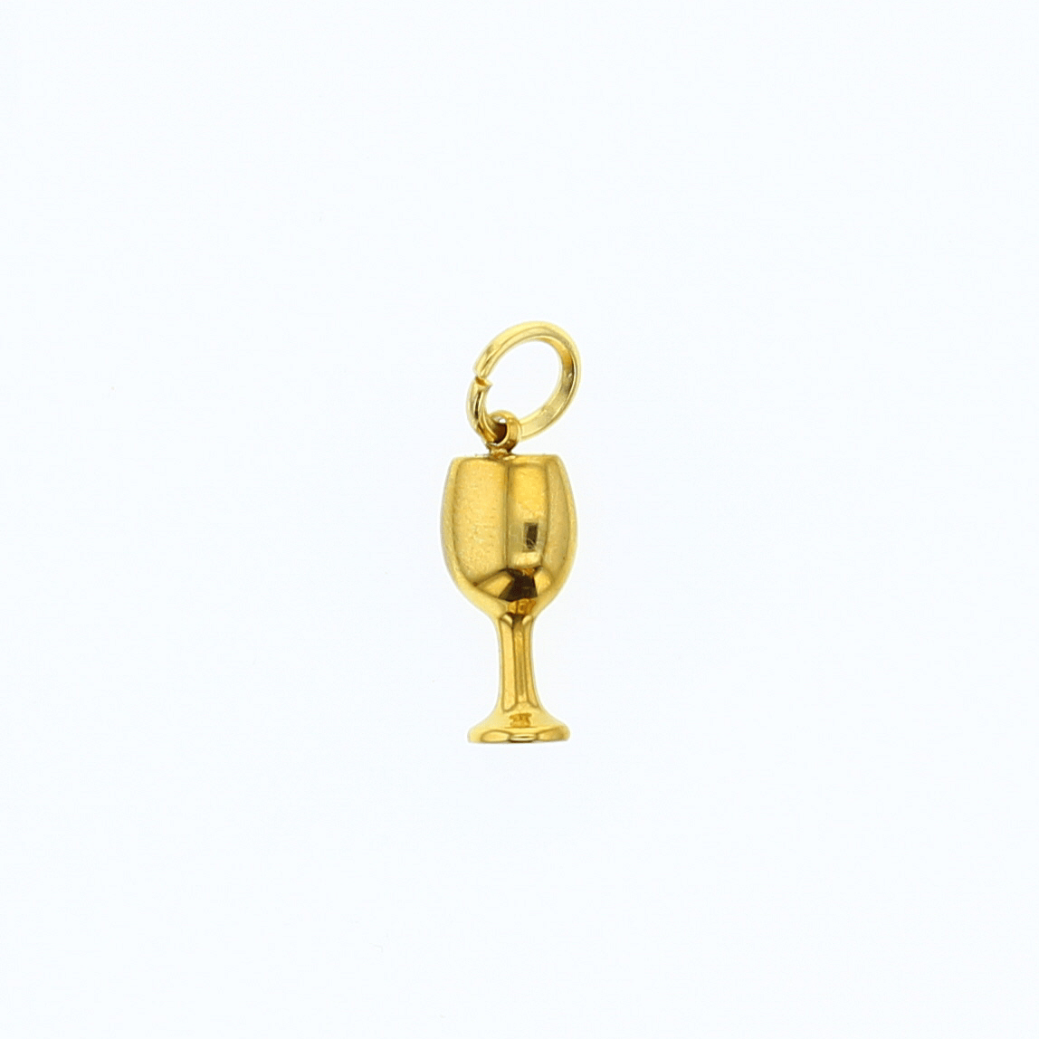 Lotus Jewelry Studio Fashion Gold Wine Glass Charm
