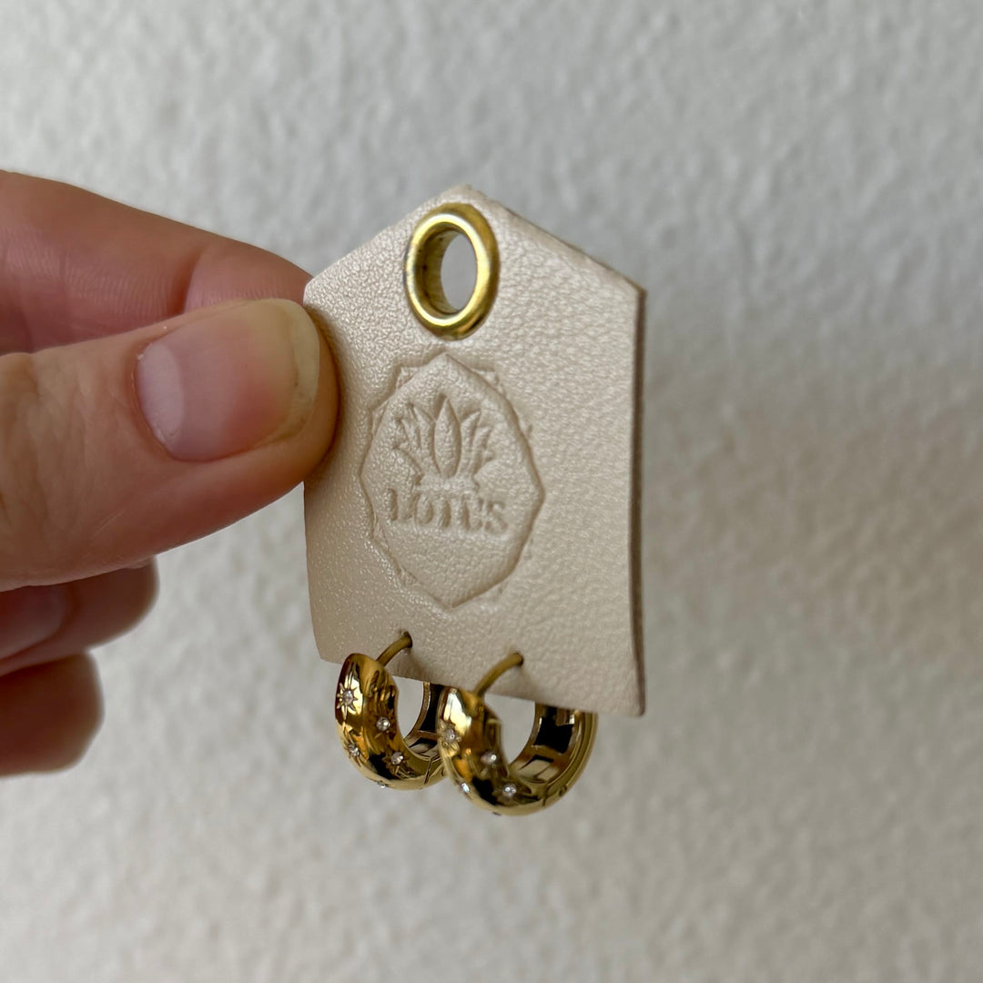Lotus Jewelry Studio Fashion Goldie Waterproof Earrings