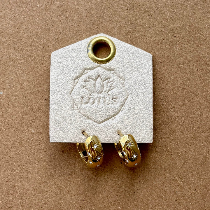 Lotus Jewelry Studio Fashion Goldie Waterproof Earrings