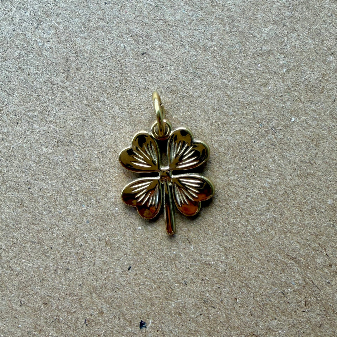 Lotus Jewelry Studio Fashion Large Luck Clover Charm