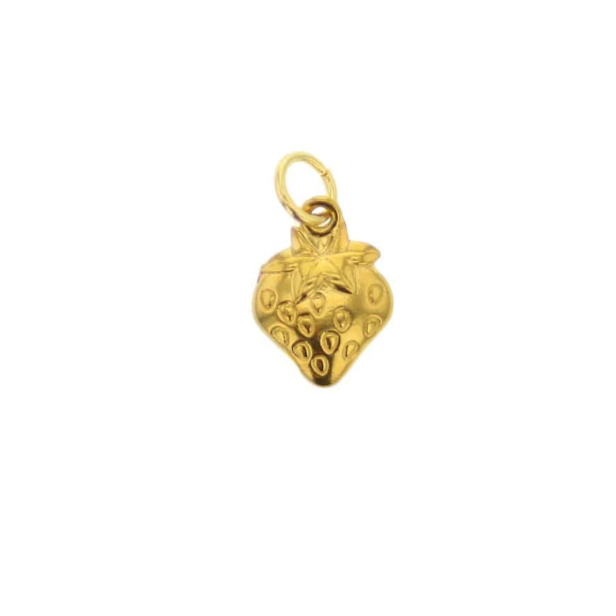 Lotus Jewelry Studio Fashion Metal Strawberry Charm