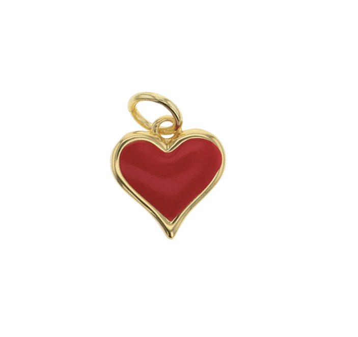 Lotus Jewelry Studio Fashion Red Heart Charm