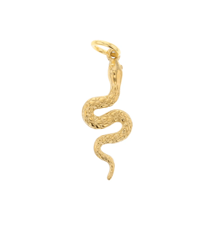 Lotus Jewelry Studio Fashion Snake Gold Charm