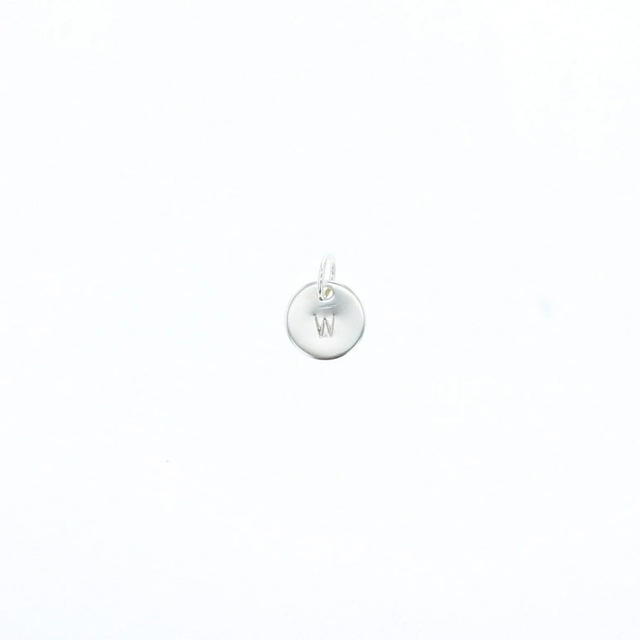Lotus Jewelry Studio Jewelry Silver Round Mini Letter Tag