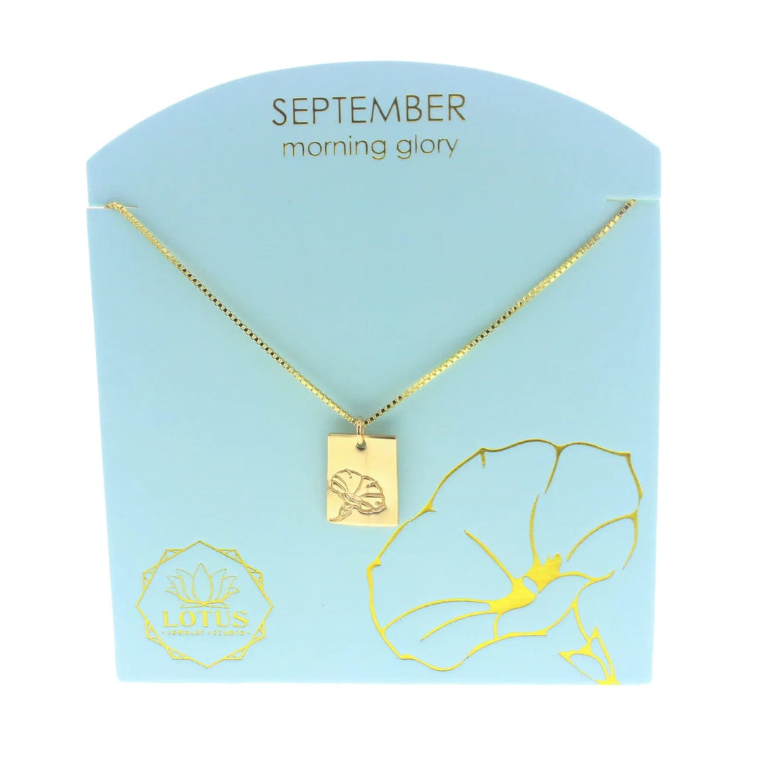 Lotus Jewelry Studio Necklaces Birth Flower Necklaces in Silver