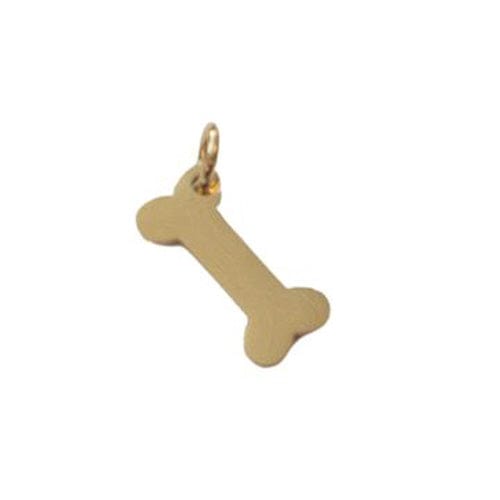 Lotus Jewelry Studio Necklaces Cut Out Dog Bone Gold Charms