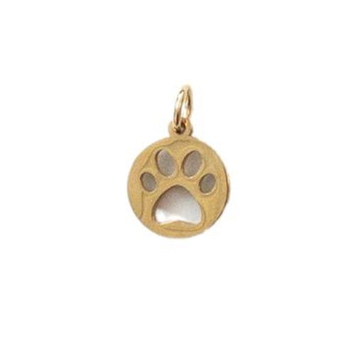 Lotus Jewelry Studio Necklaces Cutout Pawprint Gold Charms