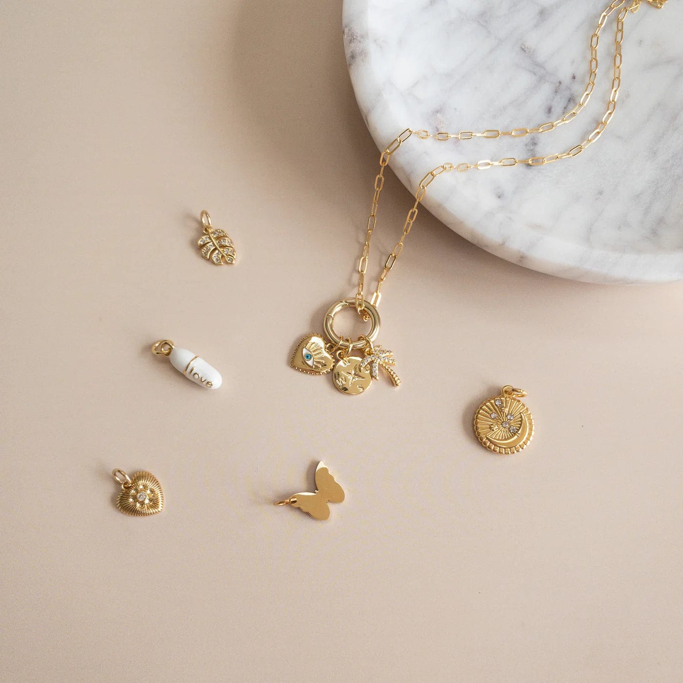 Lotus Jewelry Studio Necklaces Glossy Charm Chain