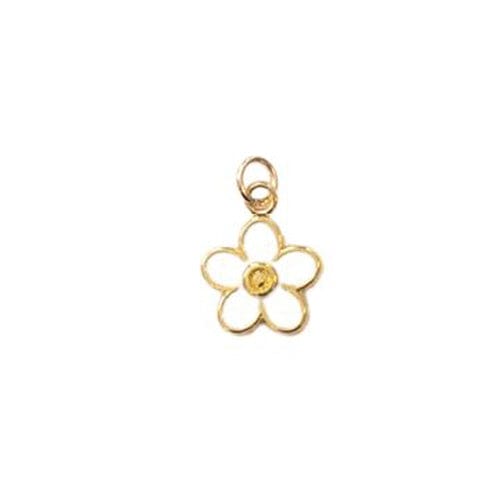 Lotus Jewelry Studio Necklaces White Flower Gold Charms