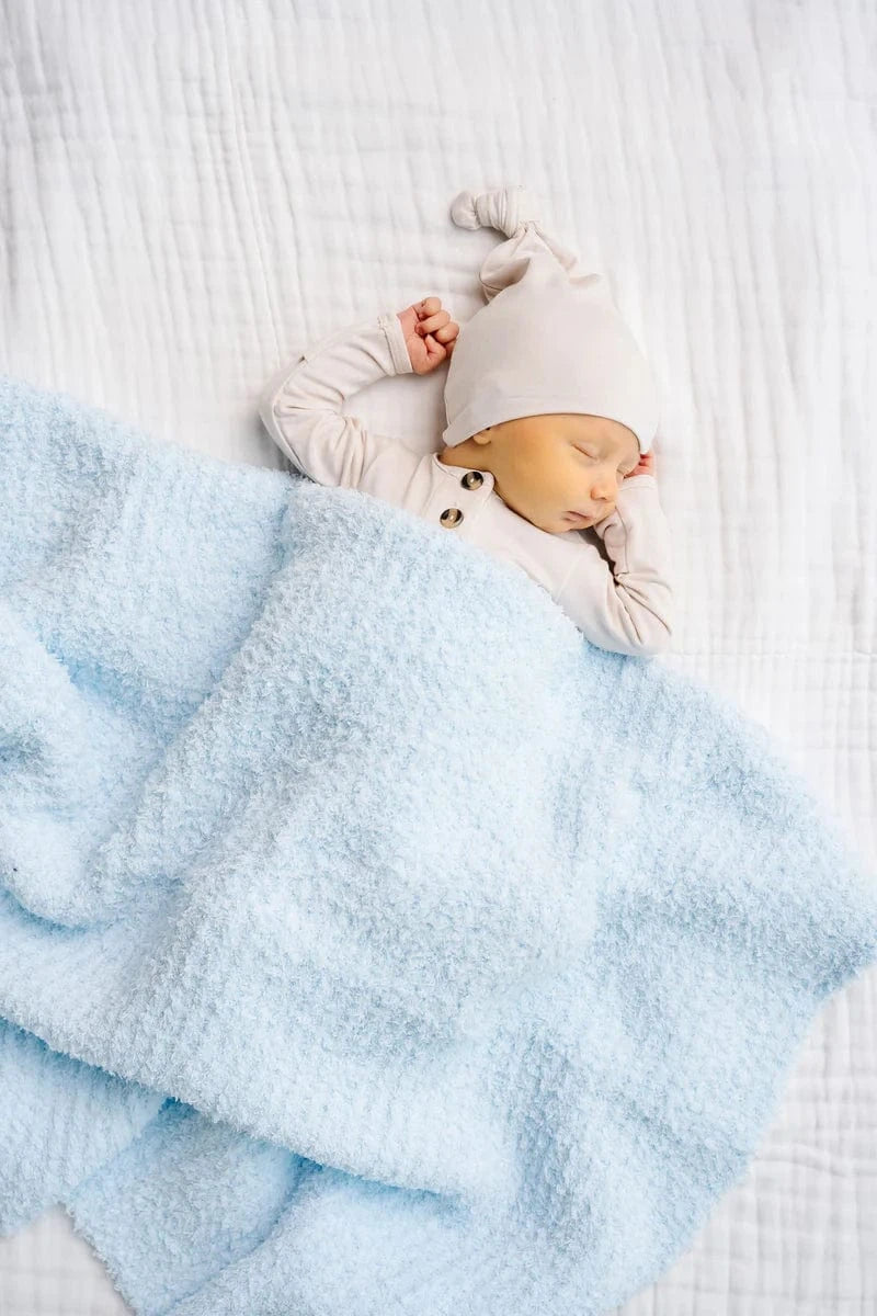 Lou Lou & Company Baby Chenille Blanket - Sky Blue