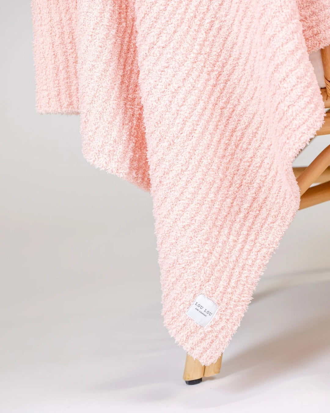 Lou Lou & Company Blanket Chenille Blanket - Blush Pink