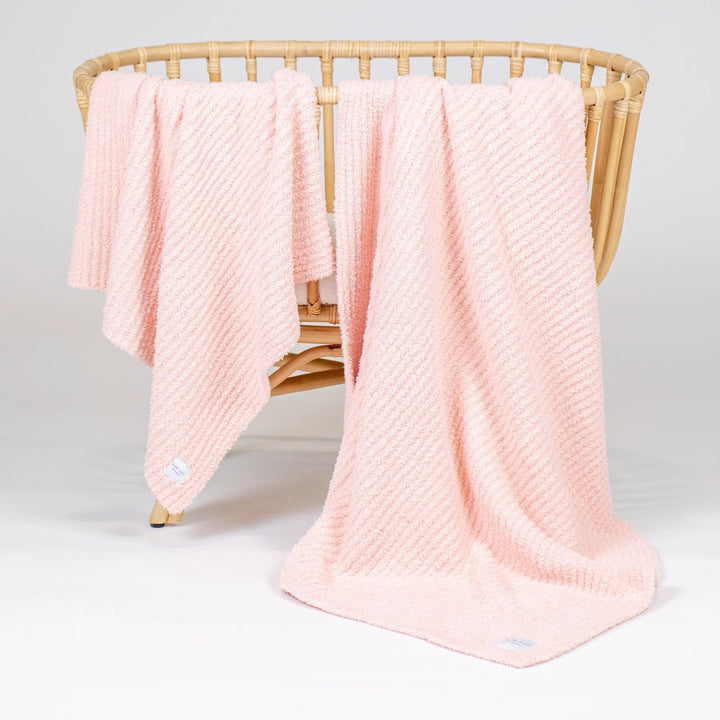 Lou Lou & Company Blanket Chenille Blanket - Blush Pink