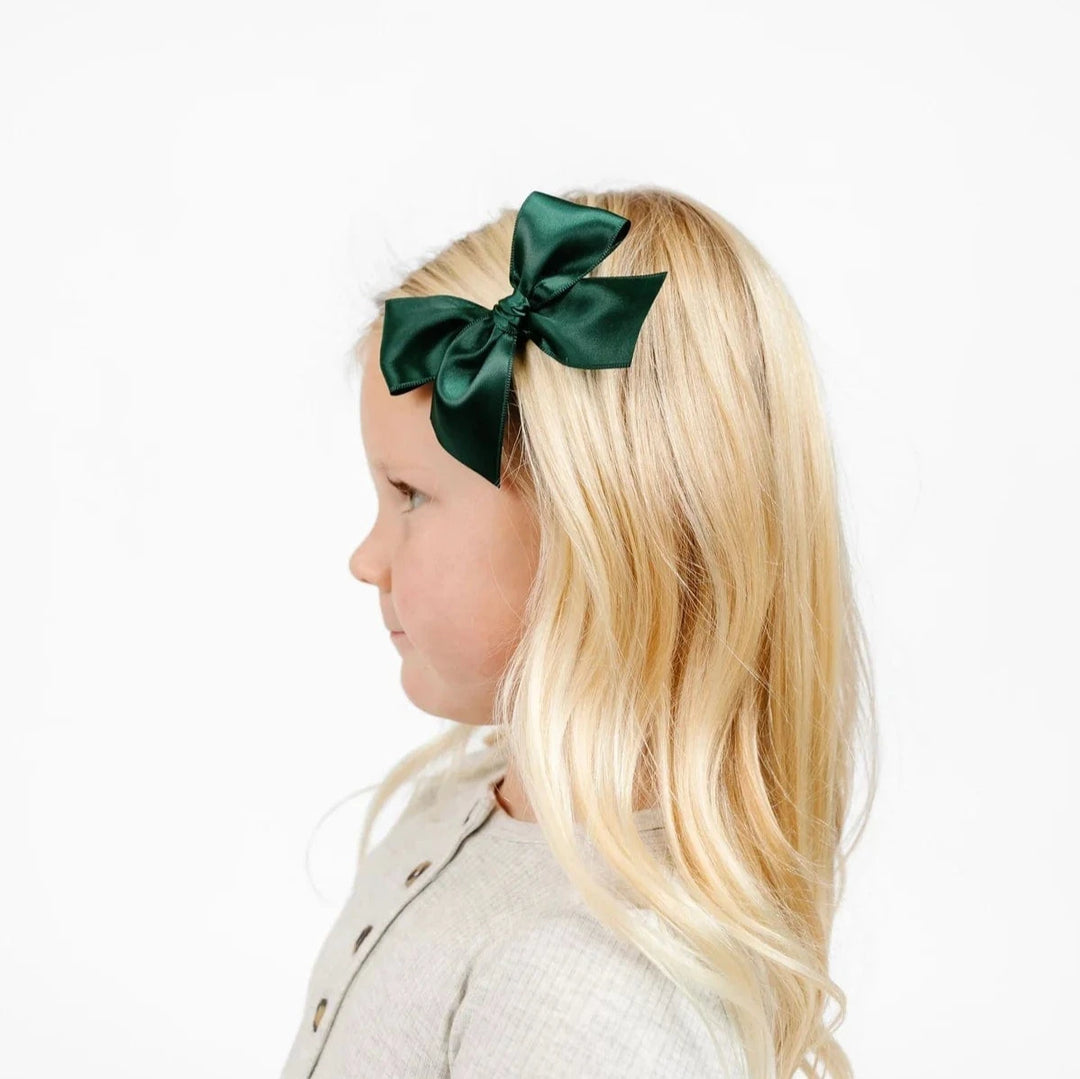 Lou Lou & Company Hair Accessories Satin Bow 3 Pack: Ruby Clips