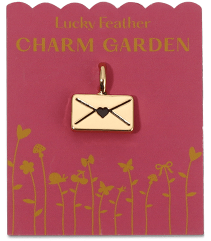 Lucky Feather Charm Charm Garden - LOVE - Love Letter