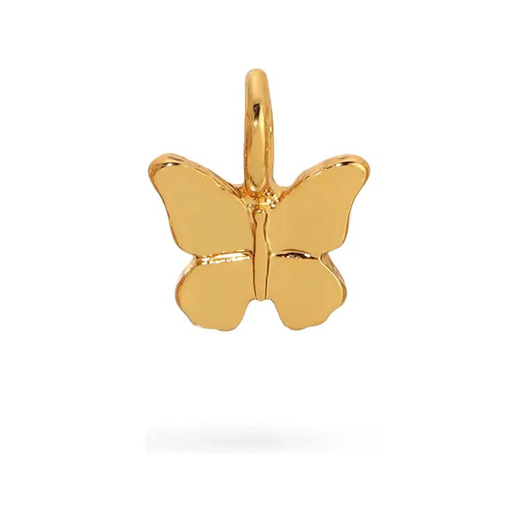 Lucky Feather Charm Gold Charm Garden - Butterfly