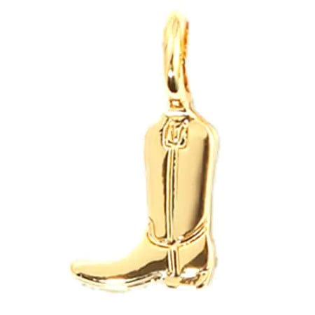 Lucky Feather Charm Gold Charm Garden - Cowboy Boot