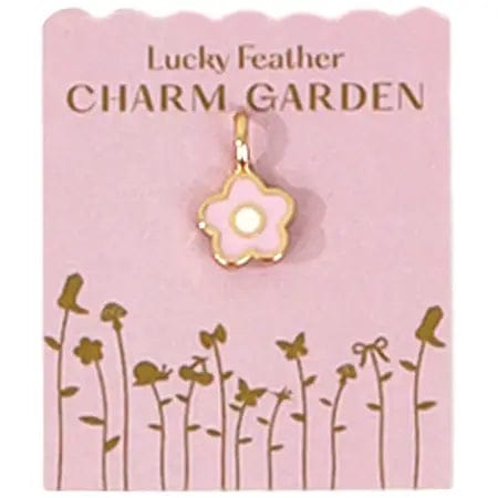 Lucky Feather Charm Gold Charm Garden - Flower