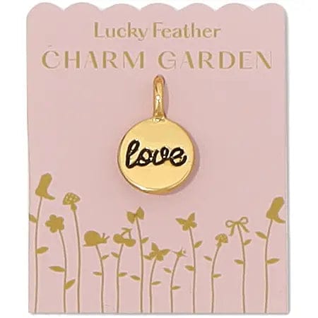 Lucky Feather Charm Gold Charm Garden - Love