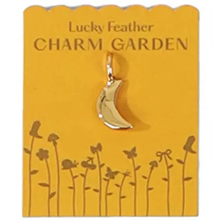 Lucky Feather Charm Gold Charm Garden - Moon
