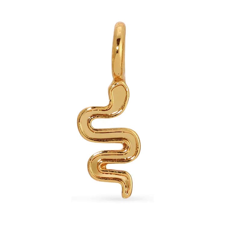 Lucky Feather Charm Gold Charm Garden - Snake