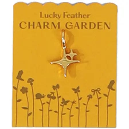 Lucky Feather Charm Gold Charm Garden - Spark