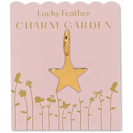 Lucky Feather Charm Gold Charm Garden - Star