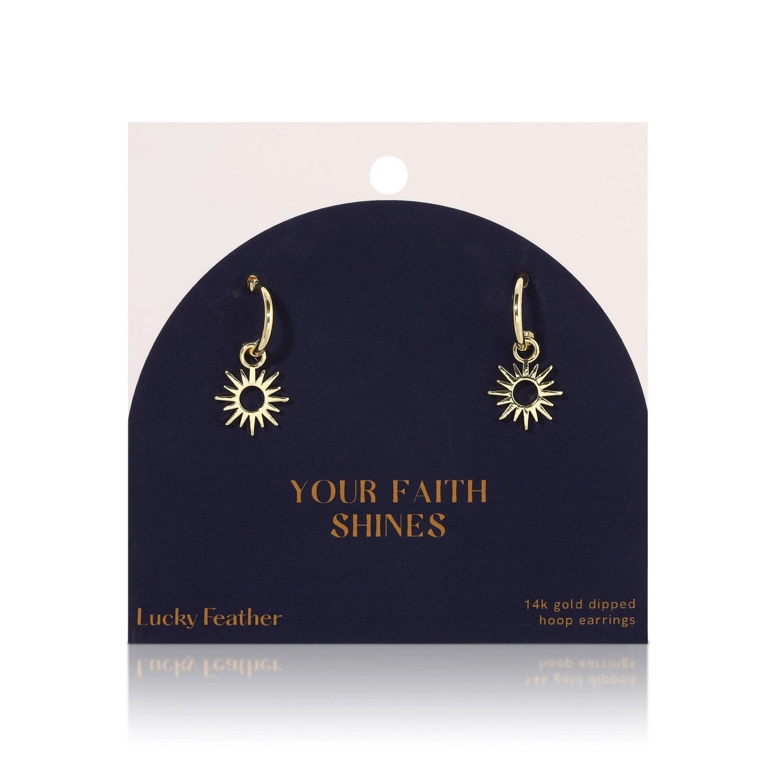 Lucky Feather Earrings Your Faith Shines Earrings