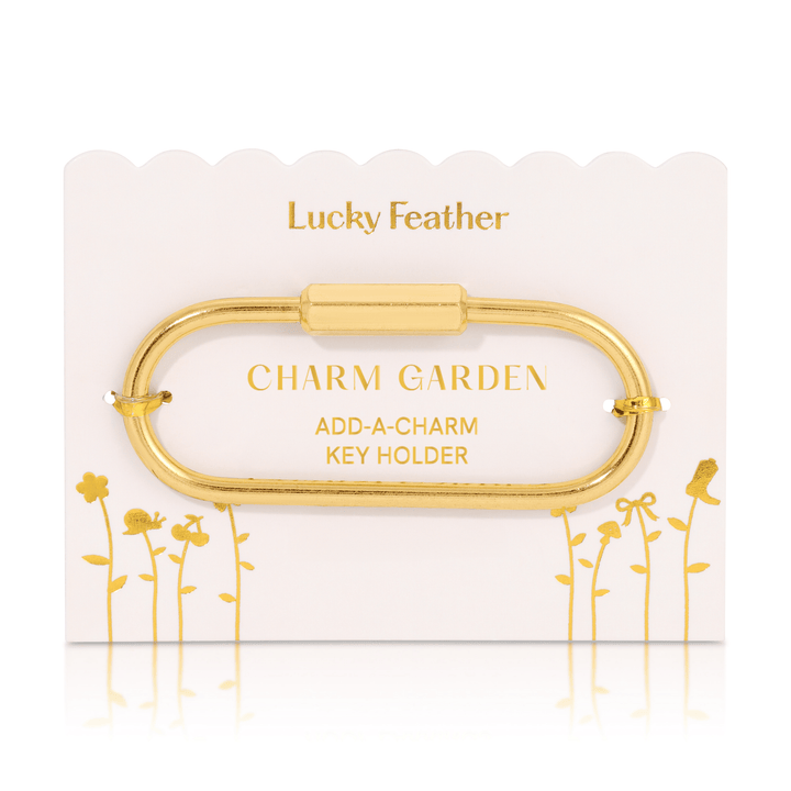 Lucky Feather Fashion Charm Garden Add-a Charm(s) Keyring - Gold