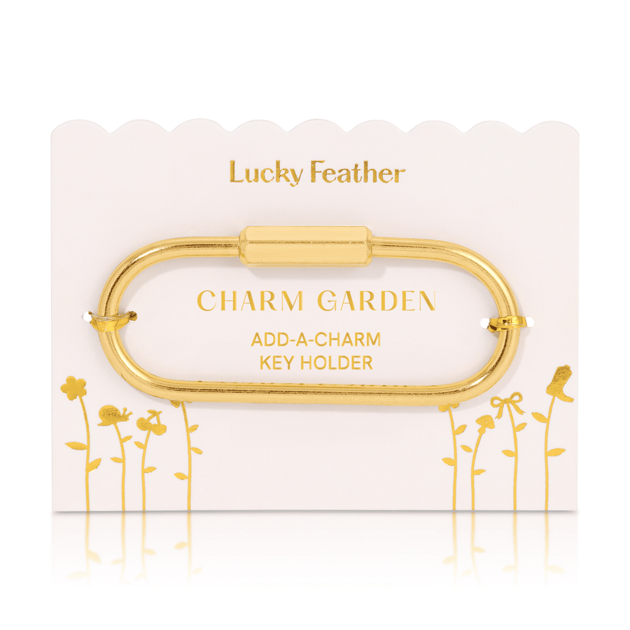 Lucky Feather Fashion Charm Garden Add-a Charm(s) Keyring - Gold