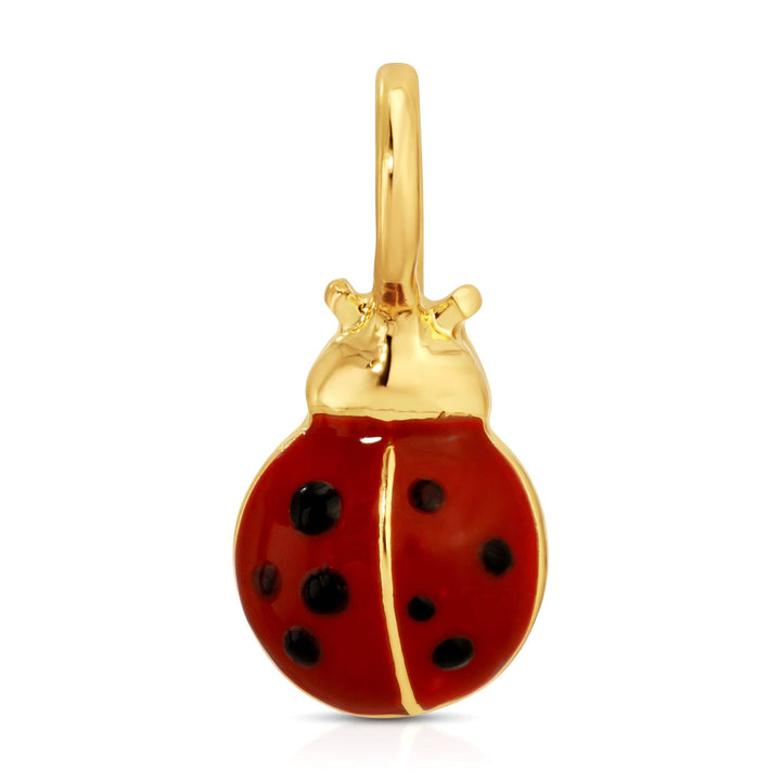 Lucky Feather Fashion Gold Charm Garden- Ladybug