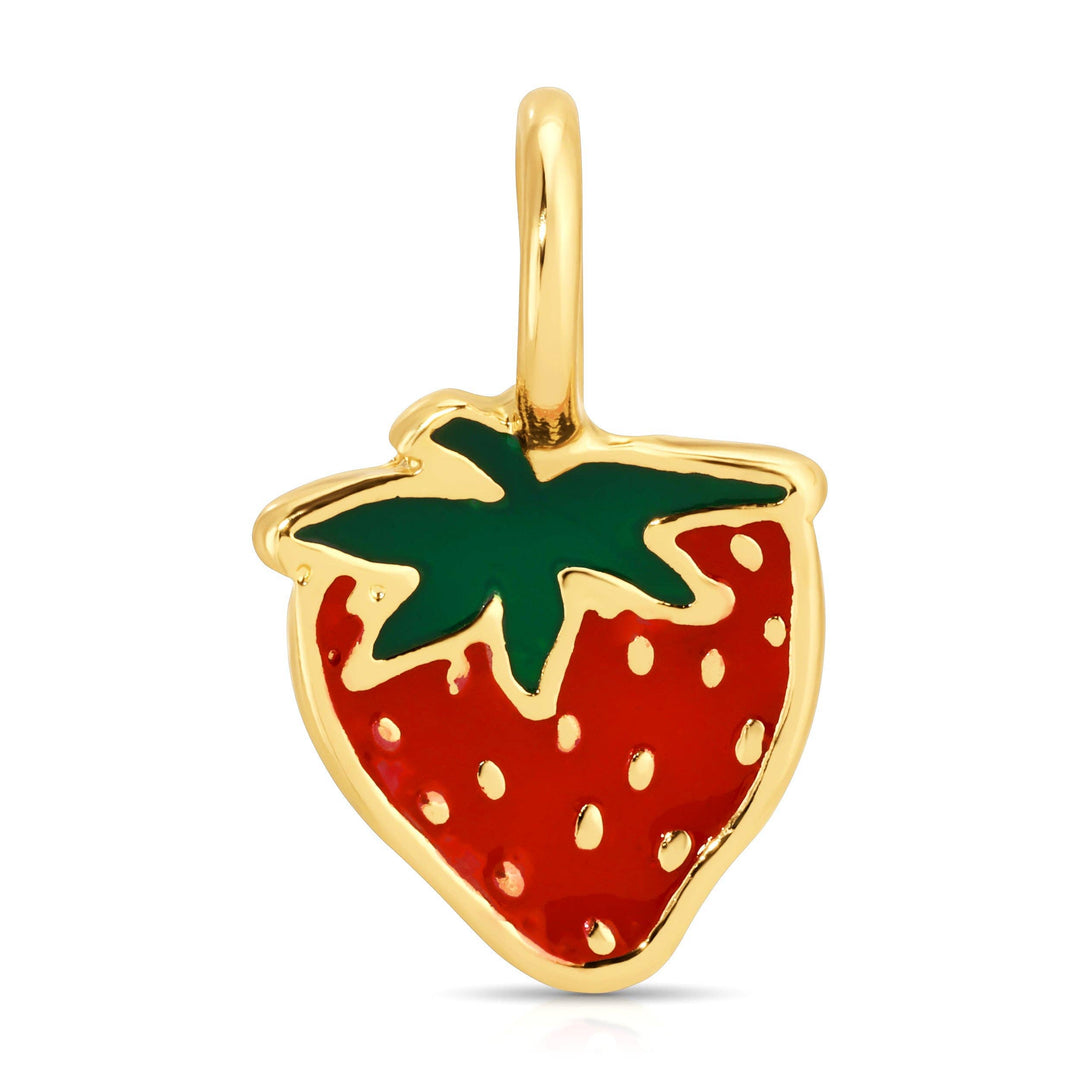 Lucky Feather Fashion Gold Charm Garden- Strawberry