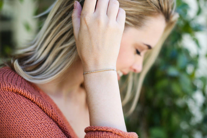 Lucky Feather Fashion Milestone Birthday Bracelet - GOLD - Thirty