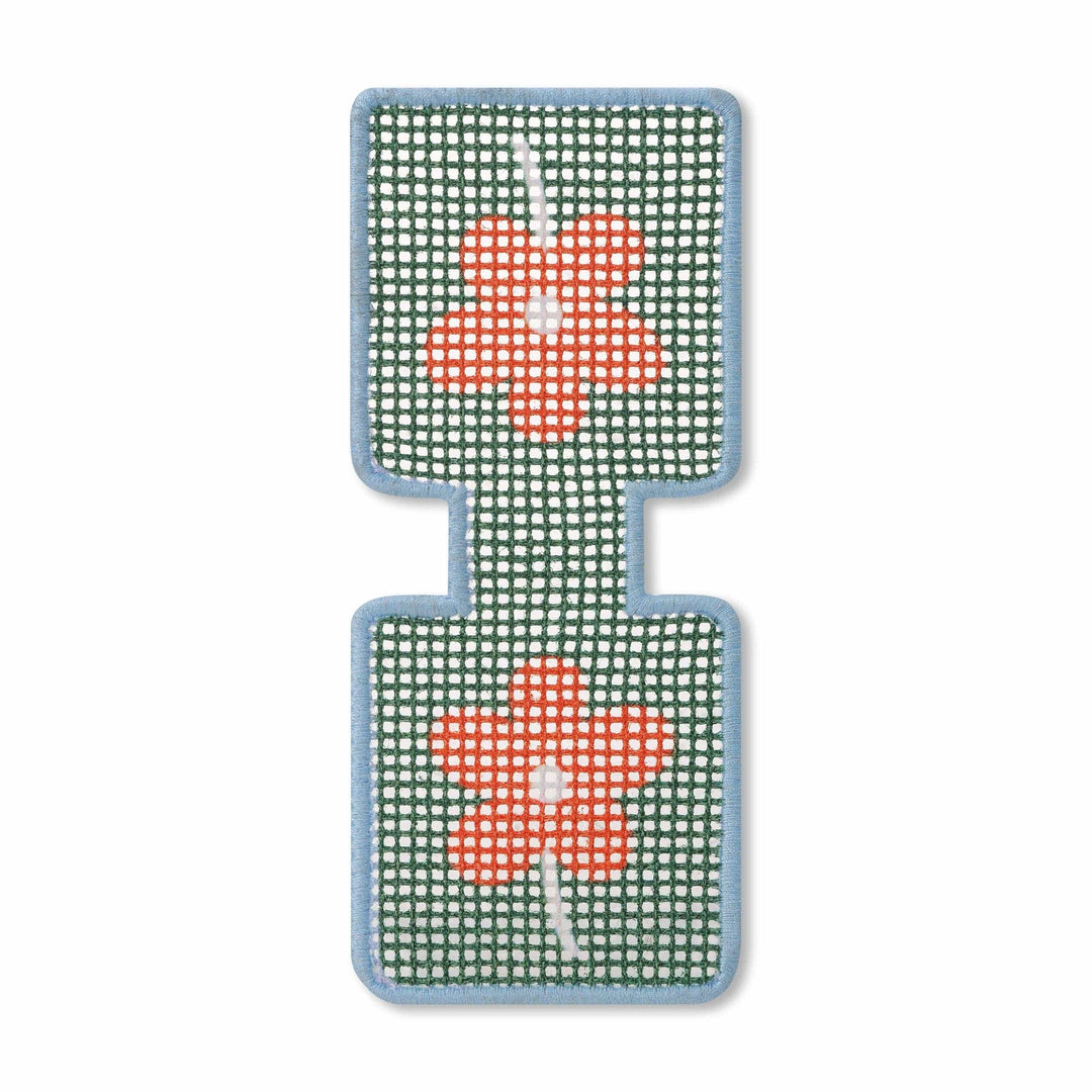 Lucky Feather Gifts Needlepoint Keychain Kit - Flower