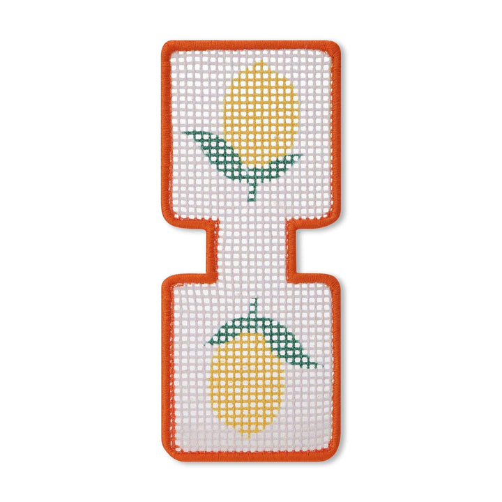 Lucky Feather Gifts Needlepoint Keychain Kit - Lemon