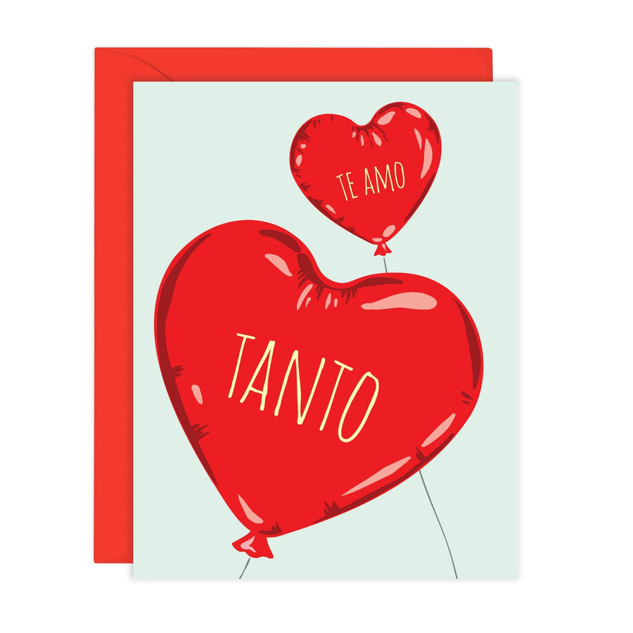 Lucy Loves Paper Card Valentine's Day Card in Spanish | Te Amo Tanto (A2)