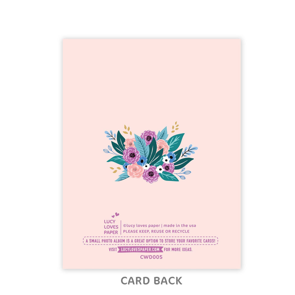 Lucy Loves Paper Cards Bride-to-Be Bouquet | Bridal Shower & Wedding Card