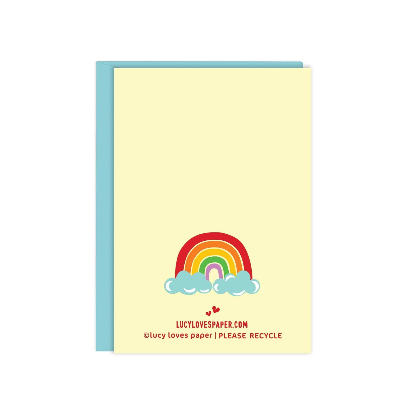 Lucy Loves Paper Enclosure Card Mini Rainbow Girl | Enclosure Size Everyday Card